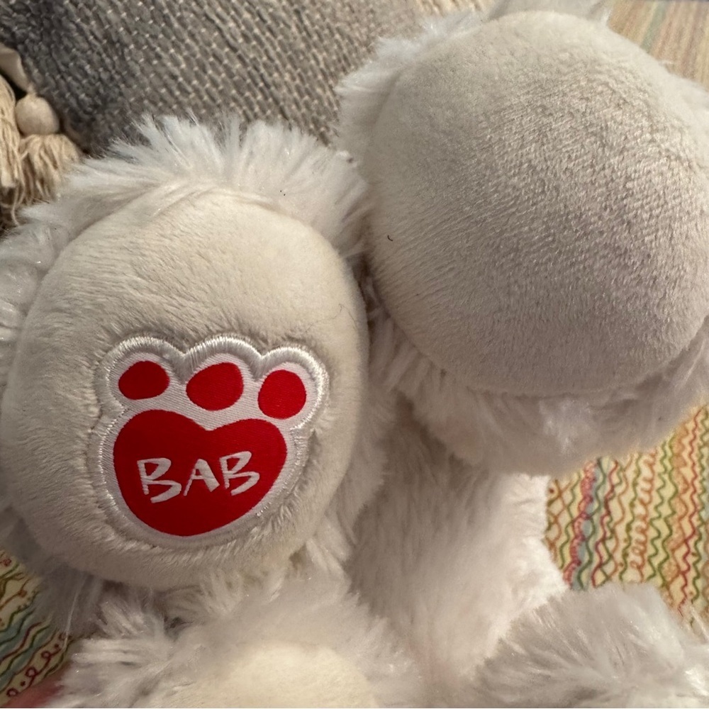 Build-A-Bear Fluffy Husky Dog Toy - Grey and White - Picture 7 of 7